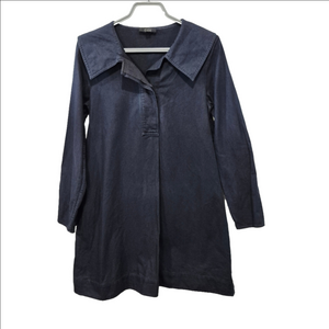 COS Navy Long Sleeve Shirt Tunic Dress